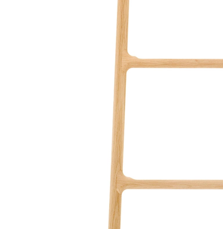 Italian Tilt Ladder in Solid Oak by Smith Matthias For Sale