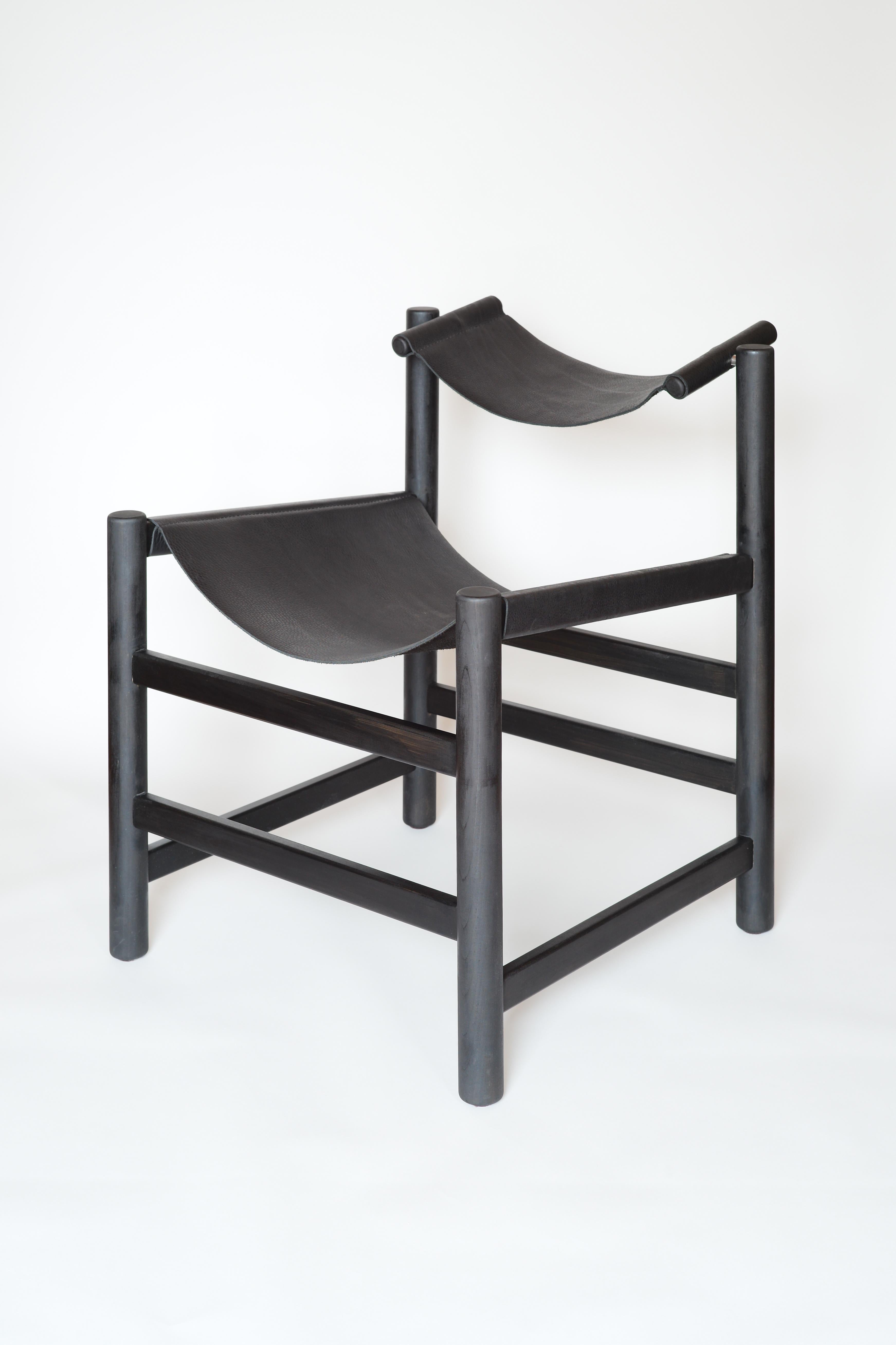 Designed by Mark Khoury

In response to Canada's rapid urbanization and shrinking dwelling sizes, the Tilt Lounge Chair offers the luxury of a traditional lounge chair without the typical heft and footprint. The chief innovation lies in the slung
