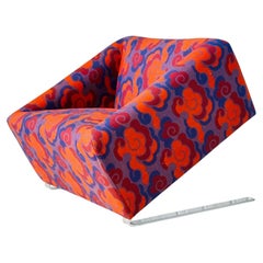 Gekippter Sessel mit Verner Panton-Polsterung, 1960