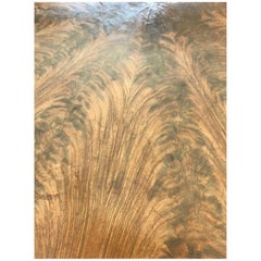 Tilt Top Burled Mahogany English Claw Foot Pedestal Dining Table