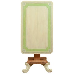 Tilt Top Pedestal Table in Painted European Pine, circa 1835