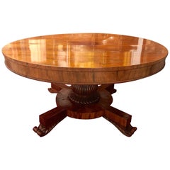 Tilt-Top Rosewood Breakfast / Centre Table with Claw Feet All Original