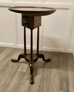 Tilt Top Wine Table with Drawers Under