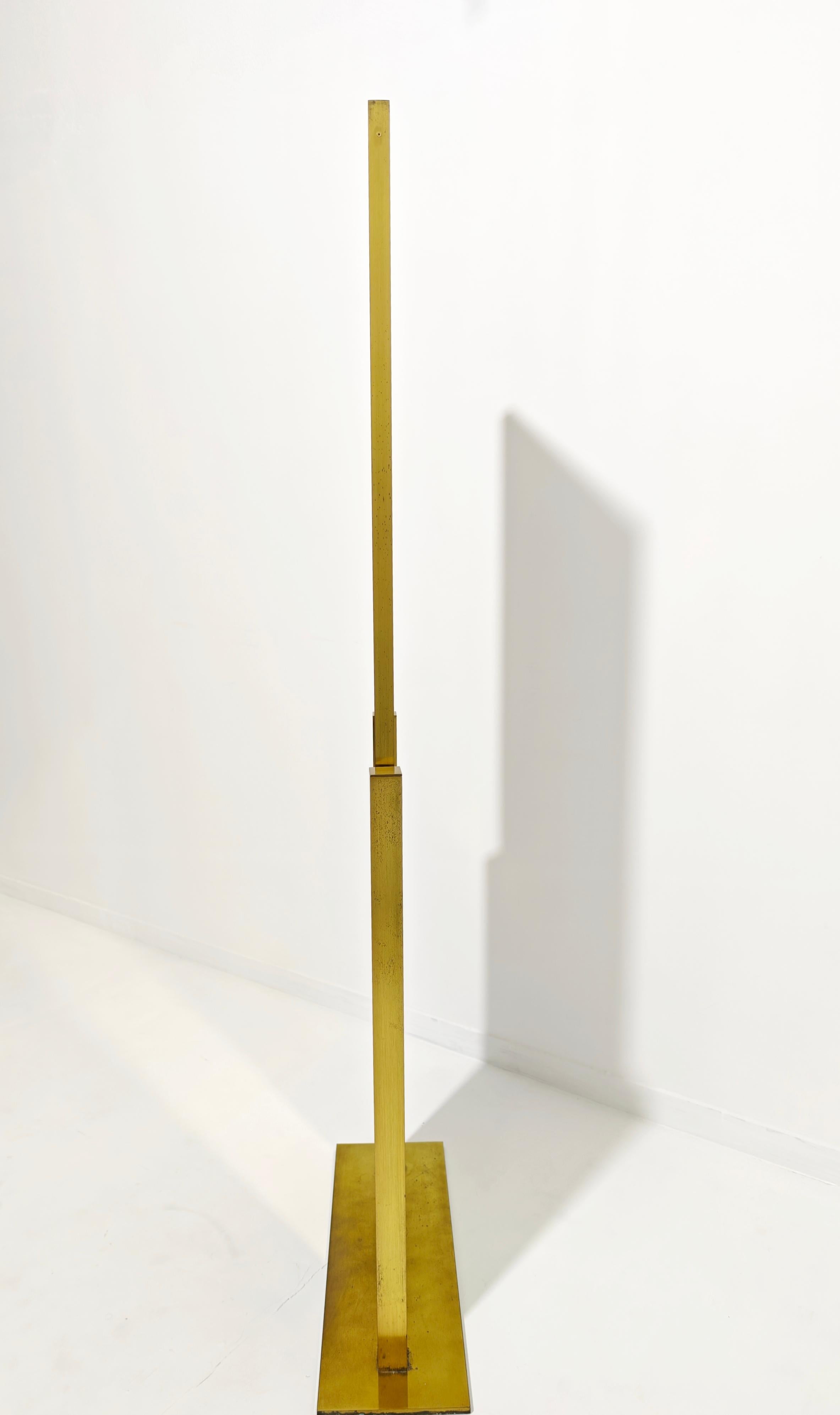 Tilting and Adjustable Mirror in Brushed Brass Italy 1960/70 Mid-Century Modern For Sale 10