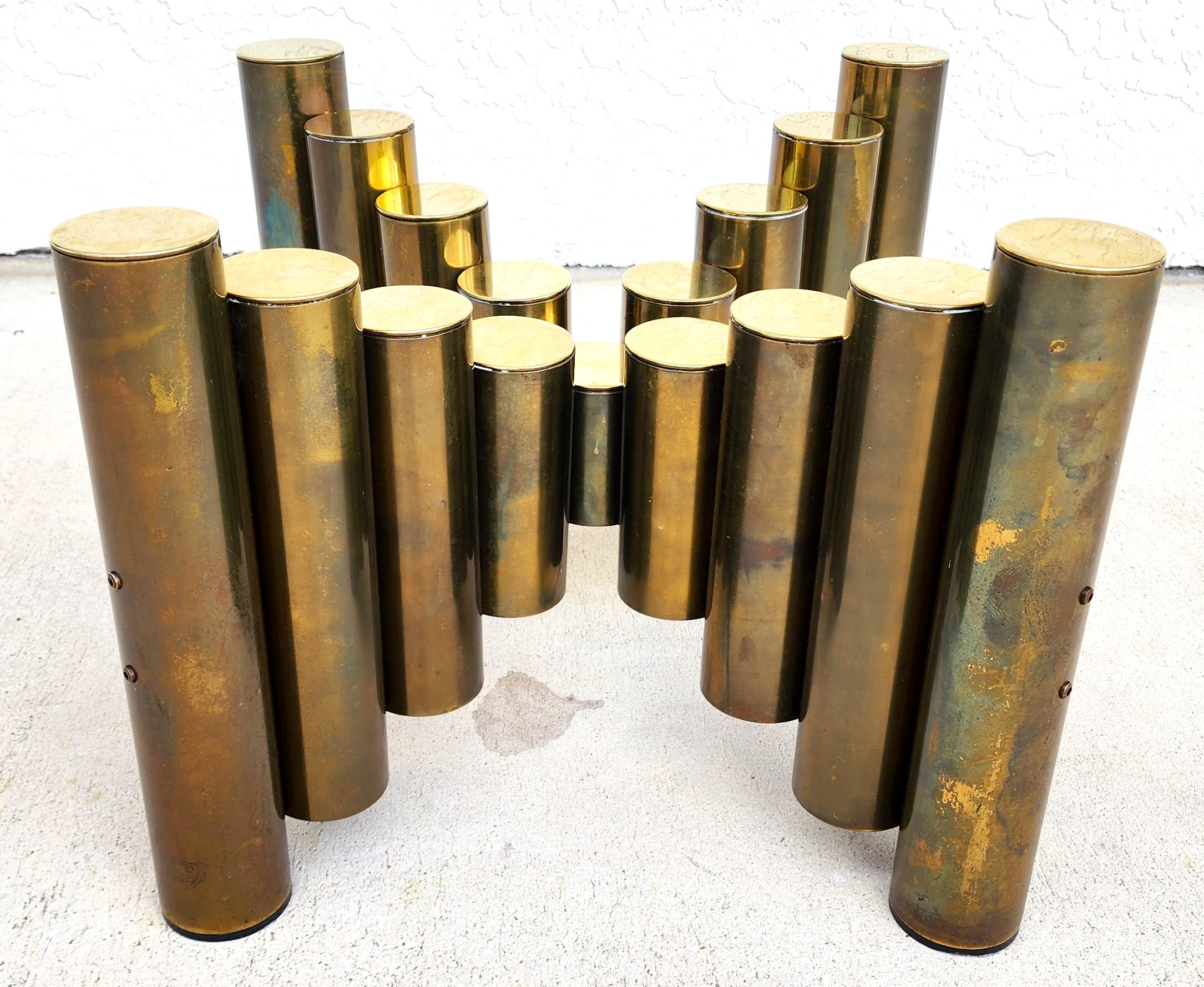Tim Bates for Pieff England Brass Coffee Table In Good Condition For Sale In Lake Worth, FL