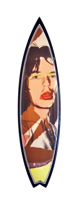 Mick Jagger Andy Warhol Surfboard 