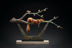 "Árbol de sombra" (2024) de Tim Cherry, escultura de bronce