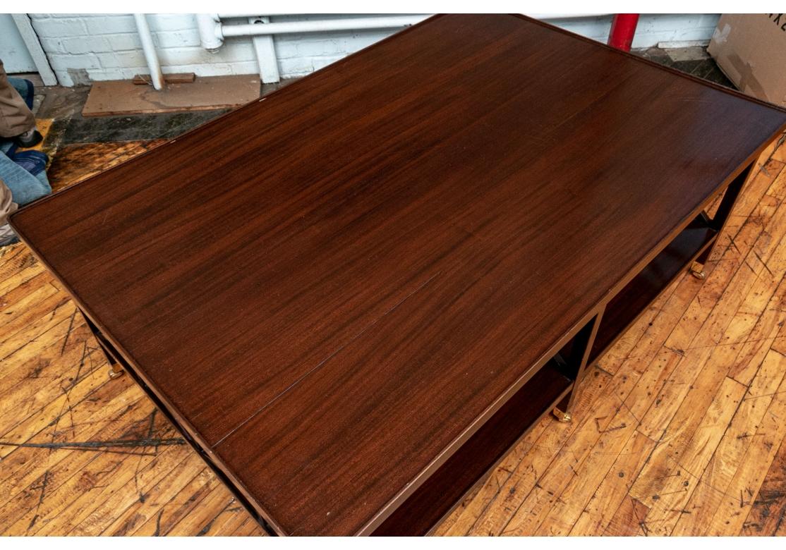 Tim Corrigan Mahogany Tiered Cocktail Table In Good Condition For Sale In Bridgeport, CT