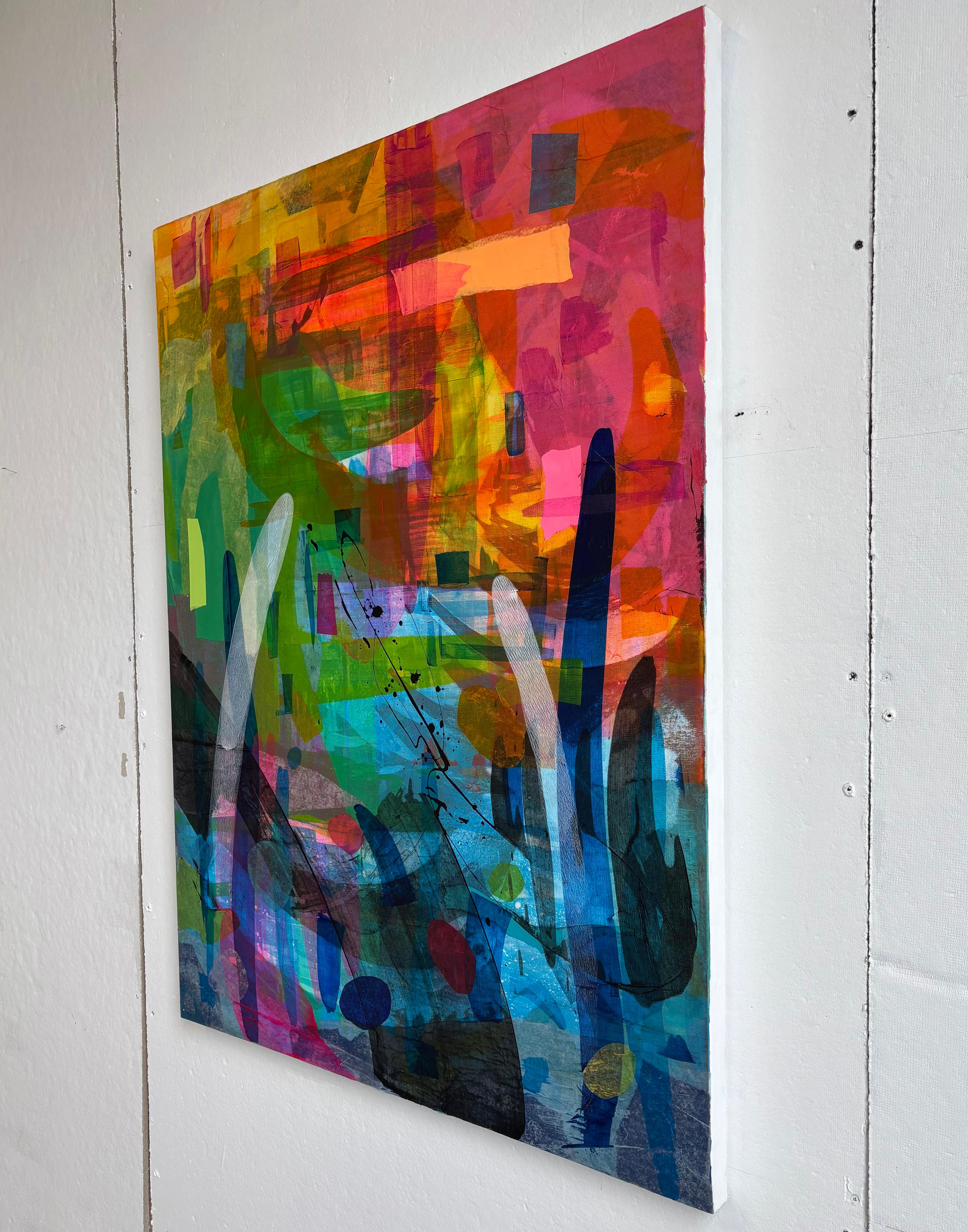 Arcadia, Pintura Abstracta - Mixed Media Art Abstracto de Tim Engelhardt