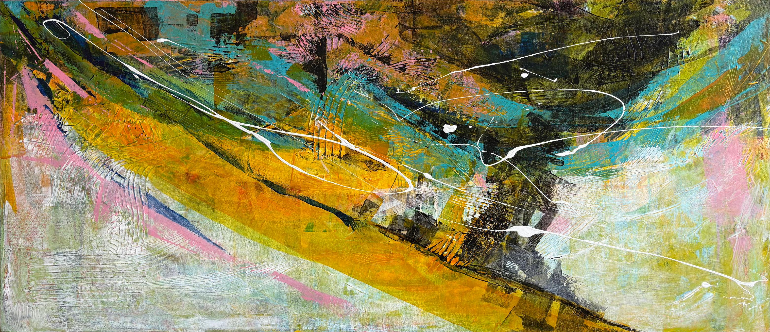 Bierbrauen, Abstrakte Malerei – Mixed Media Art von Tim Engelhardt
