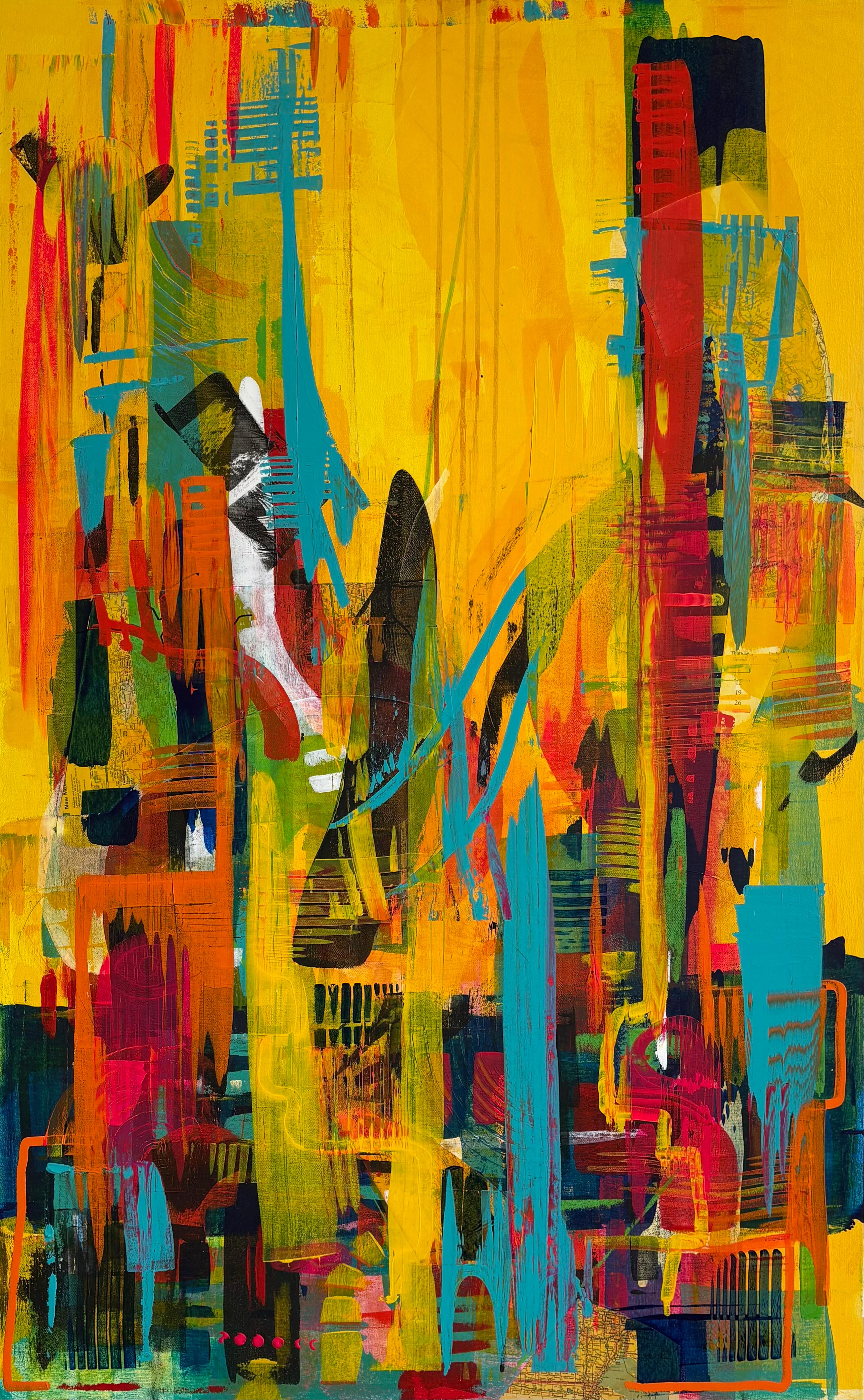 Lost My Way, Pintura Abstracta - Mixed Media Art de Tim Engelhardt
