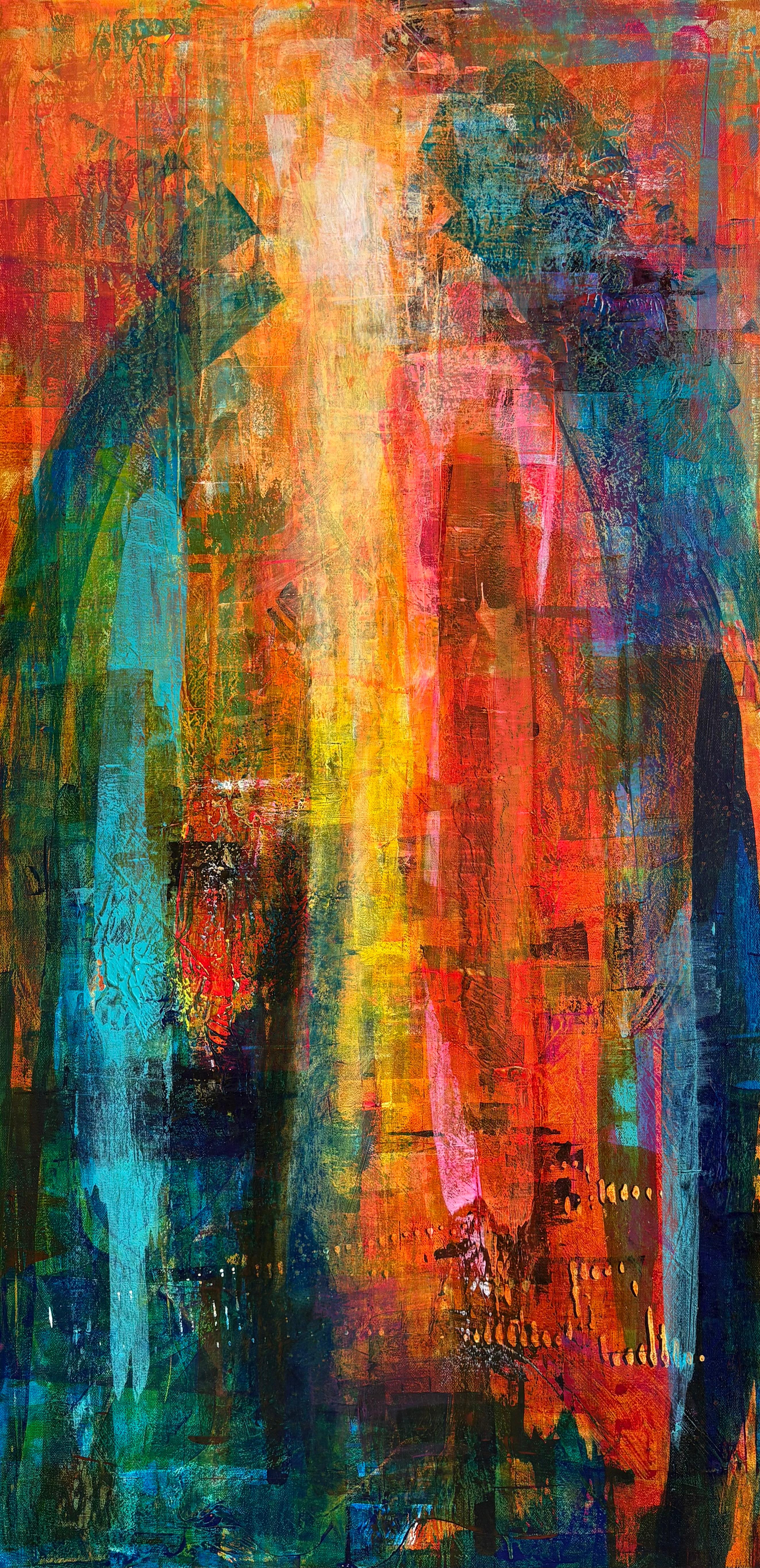 Tim Engelhardt Abstract Painting – Vergänglichkeit und Hoffnung, Abstrakte Malerei