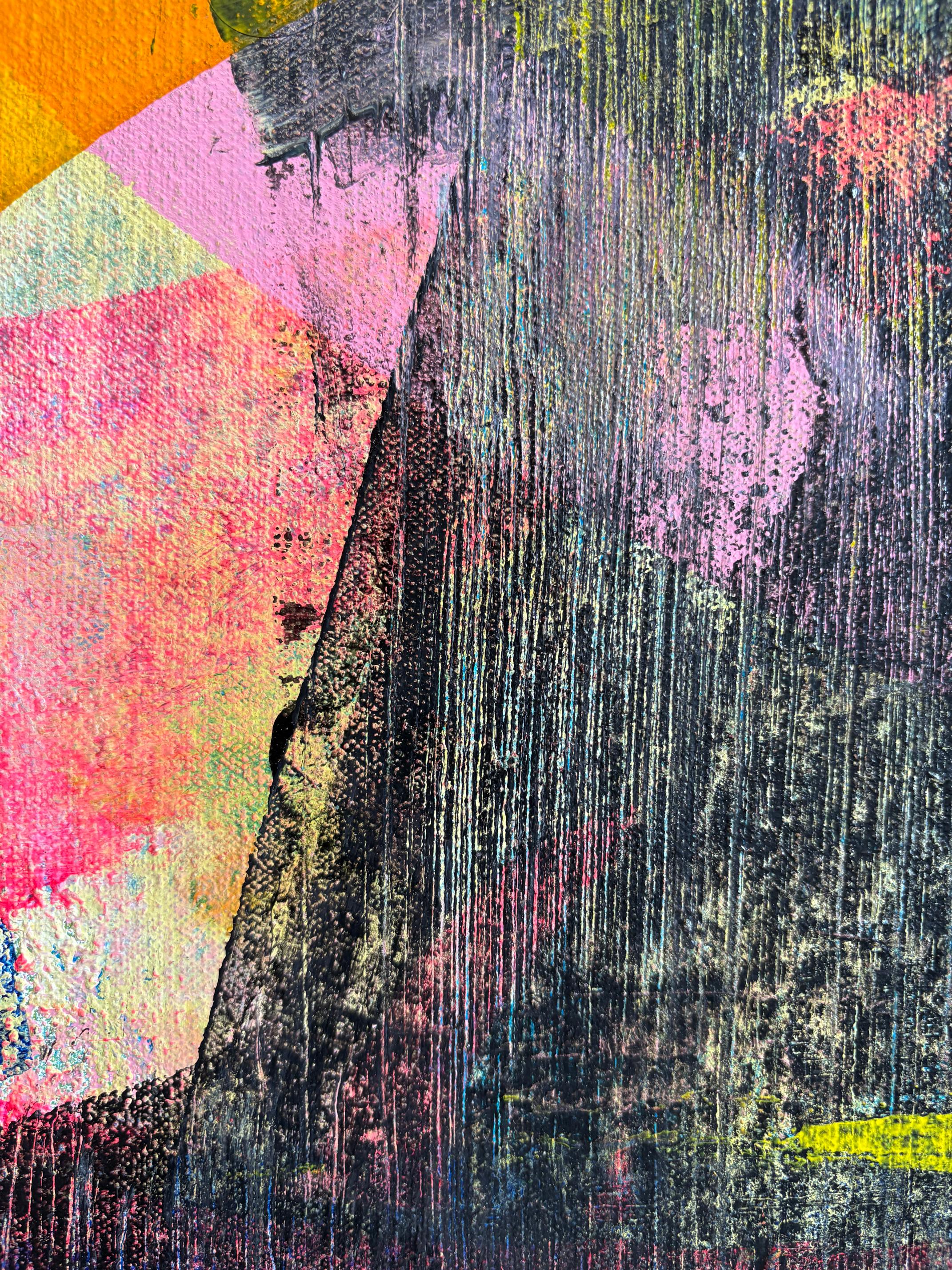 Nicht ganz so dunkel, abstrakte Malerei (Braun), Abstract Painting, von Tim Engelhardt