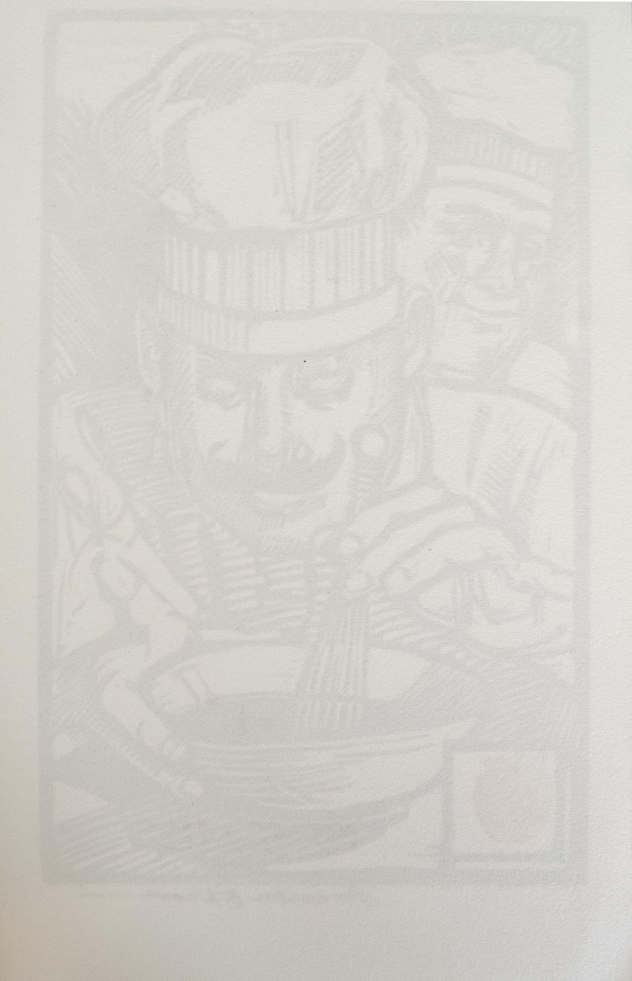 Chefs in the Kitchen Woodcut by Tim Engelland For Sale 1