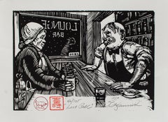 Vintage Classic Bar Scene by Tim Engelland, Deerfield Academy