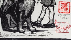 Norman Rockwell-Style Woodcut by Tim Engelland