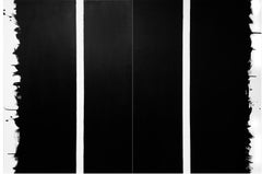 Paradox 01 02 - bold, black and white, abstract minimalist, acrylic on canvas