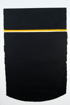 Plan B - bold, black and white, abstract minimalist, acrylic on canvas