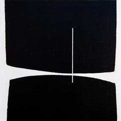 Quadrilogy 01 - bold, black and white, abstract minimalist, acrylic on canvas