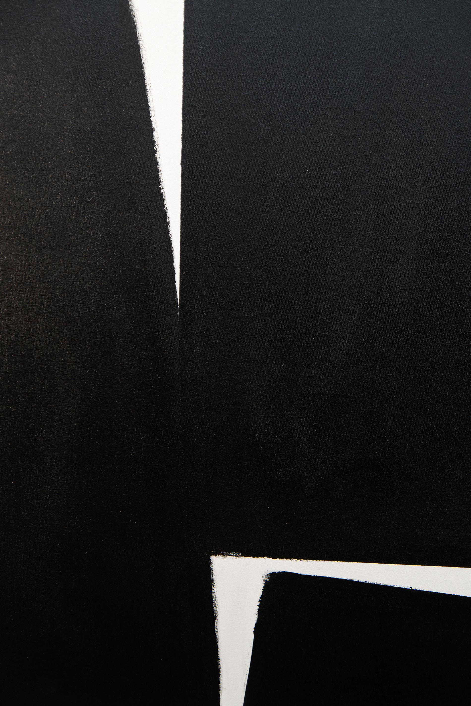 Volume 03 04 - bold, black and white, abstract minimalist, acrylic on canvas 7