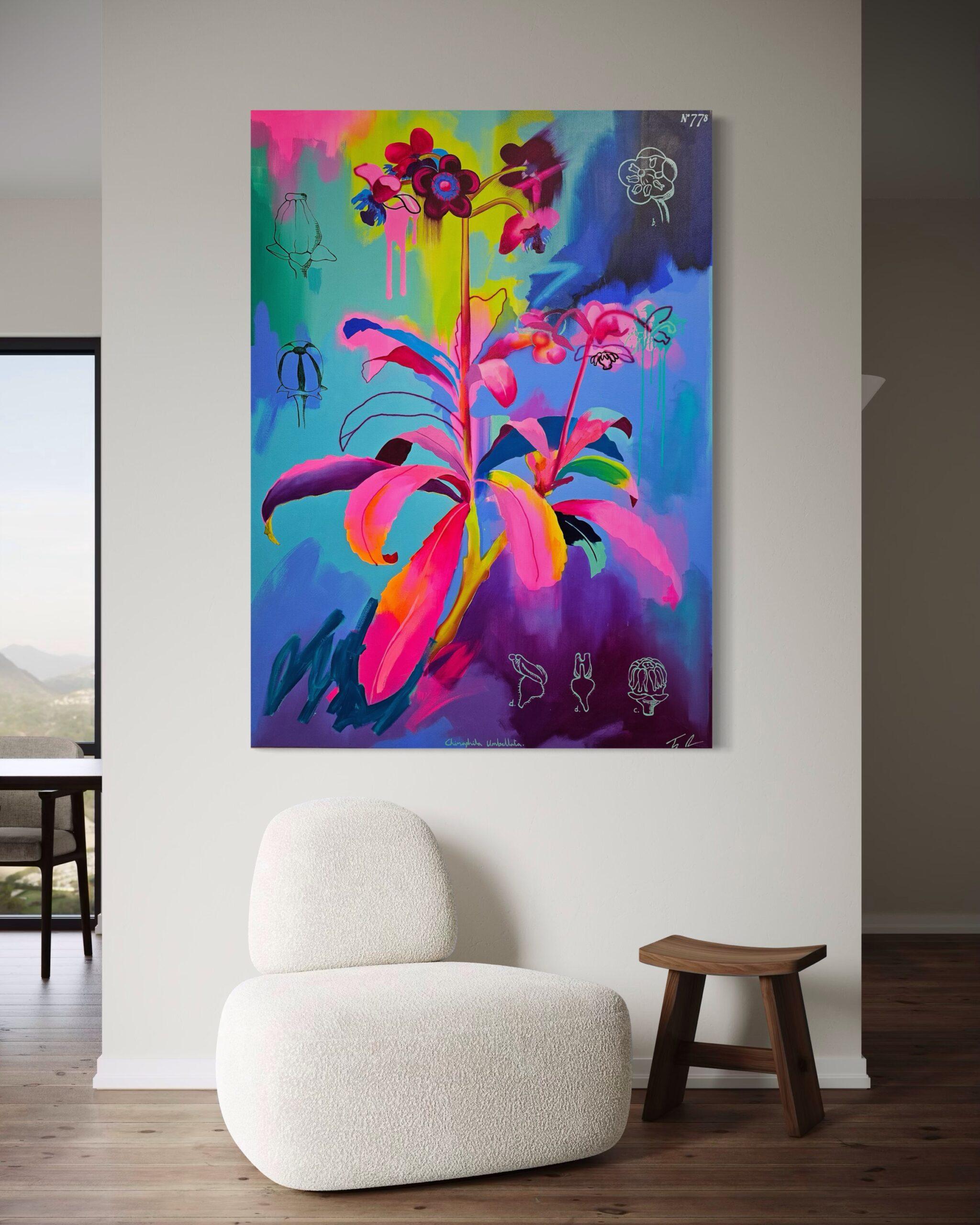 Prince's Pine - Painting by Tim Fowler