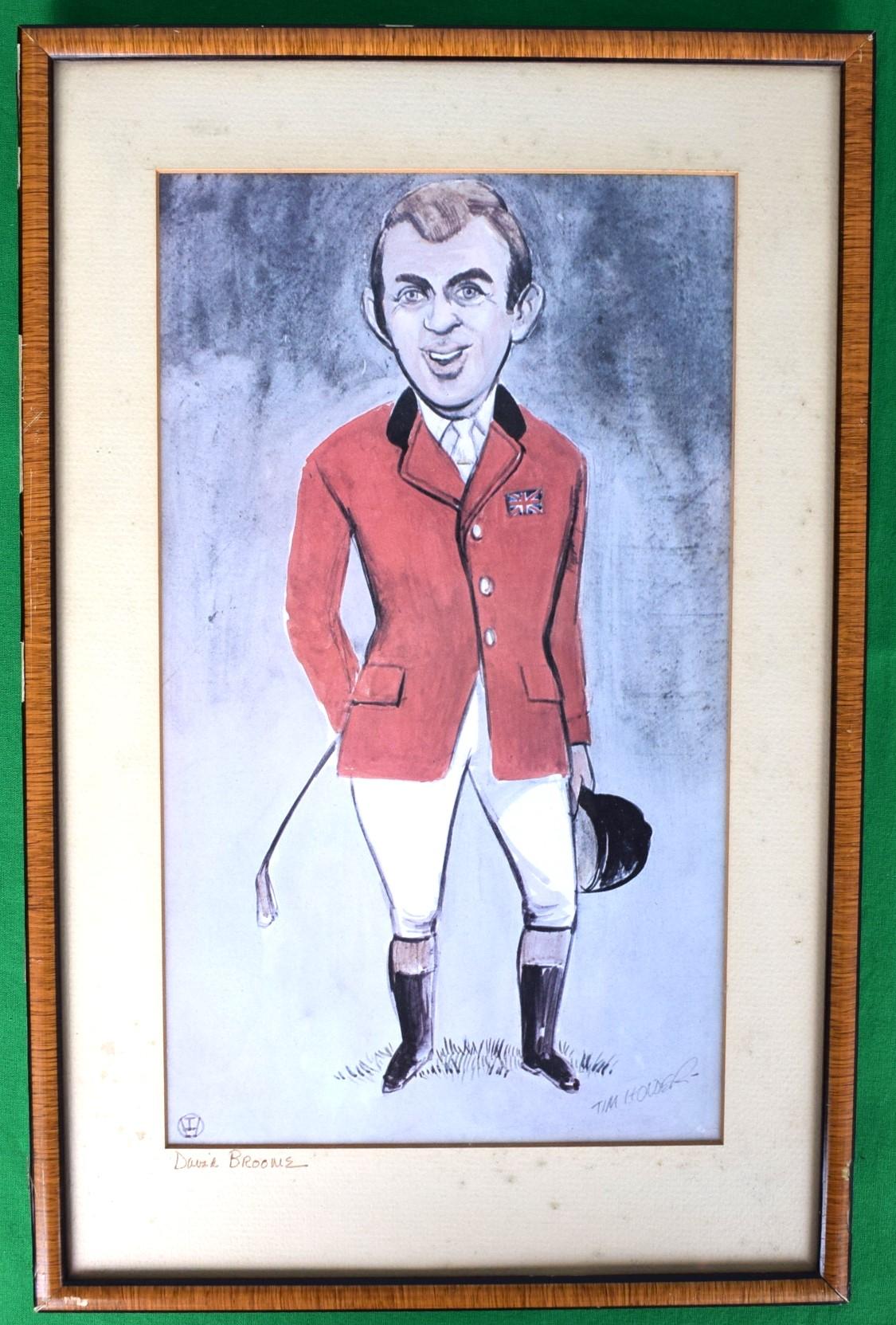 David Broome Welsh Show Jumping Champion - Print by Tim Holder 