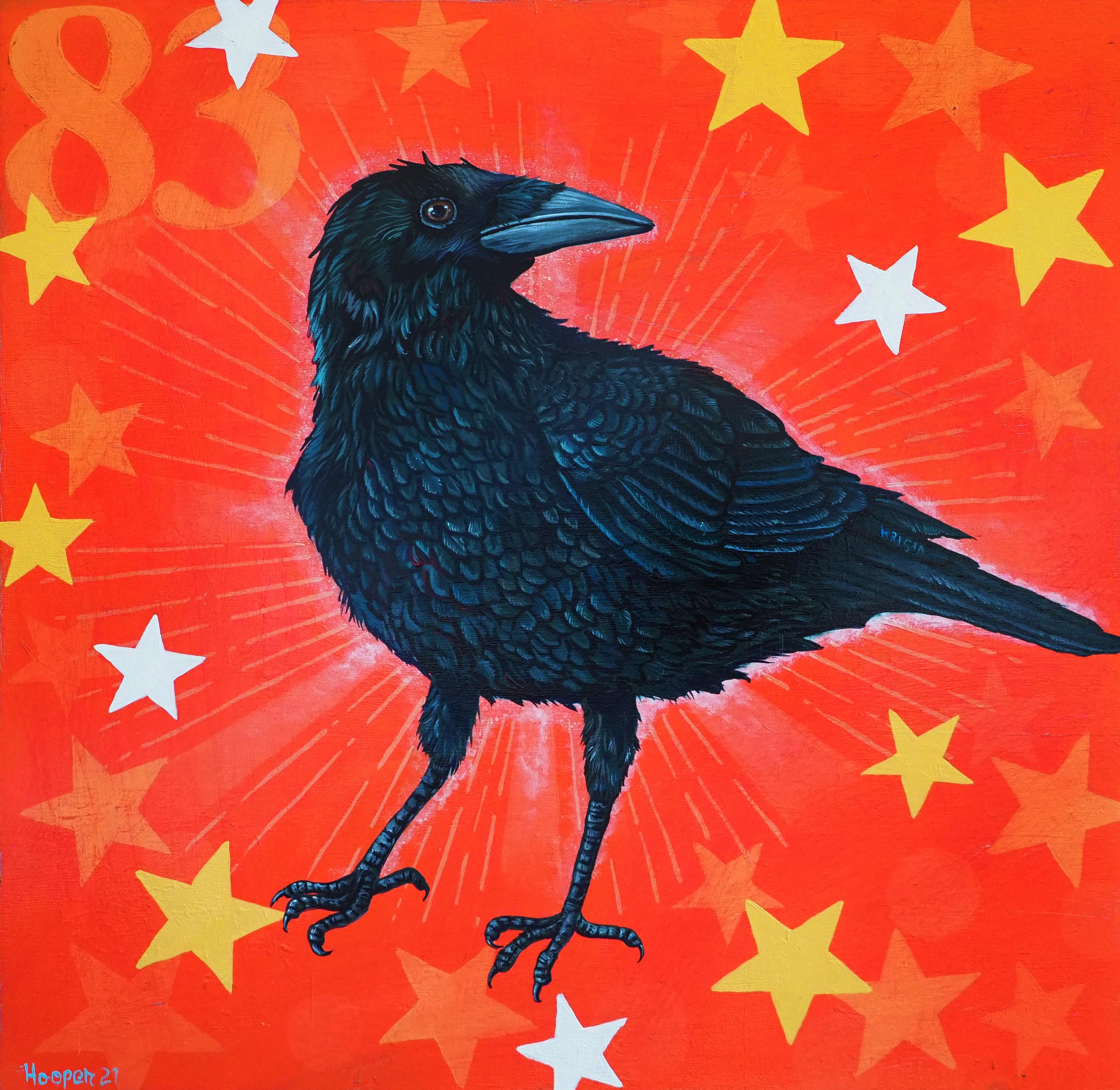 Tim Hooper Animal Painting – Roter Stern