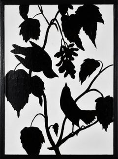 'Blackburian Warbler' - bird - black and white - Audubon 