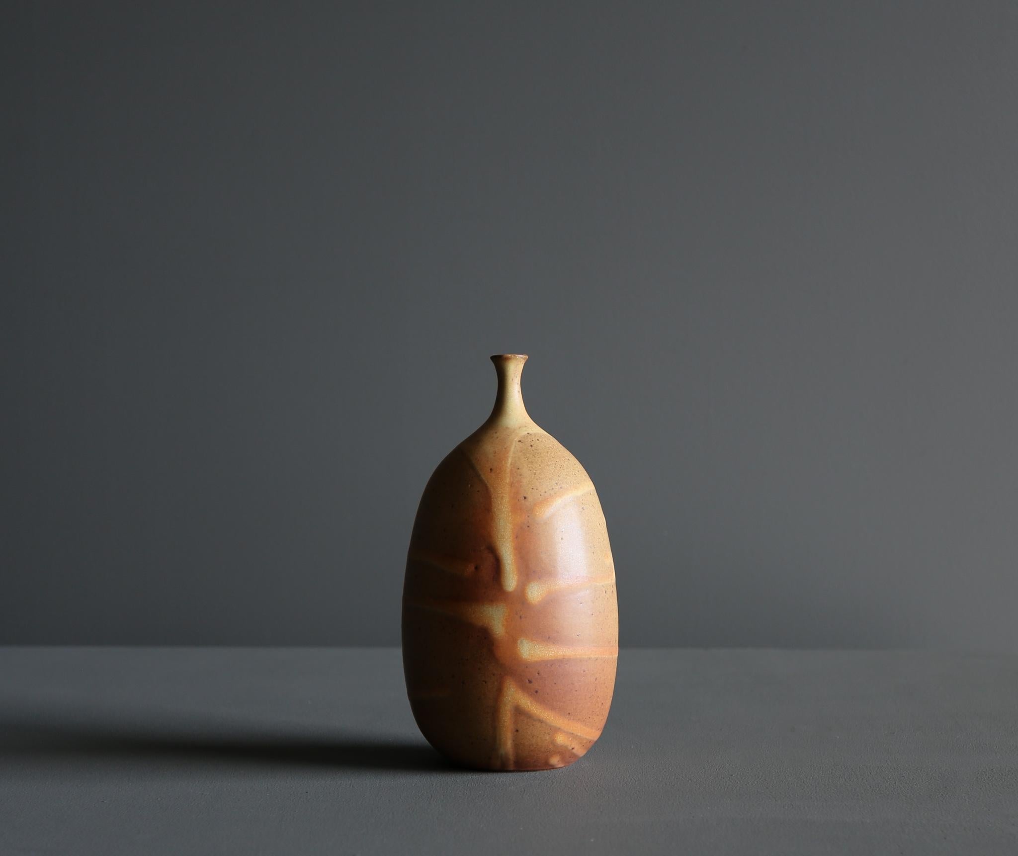American Tim Keenan Ceramic Vase For Sale