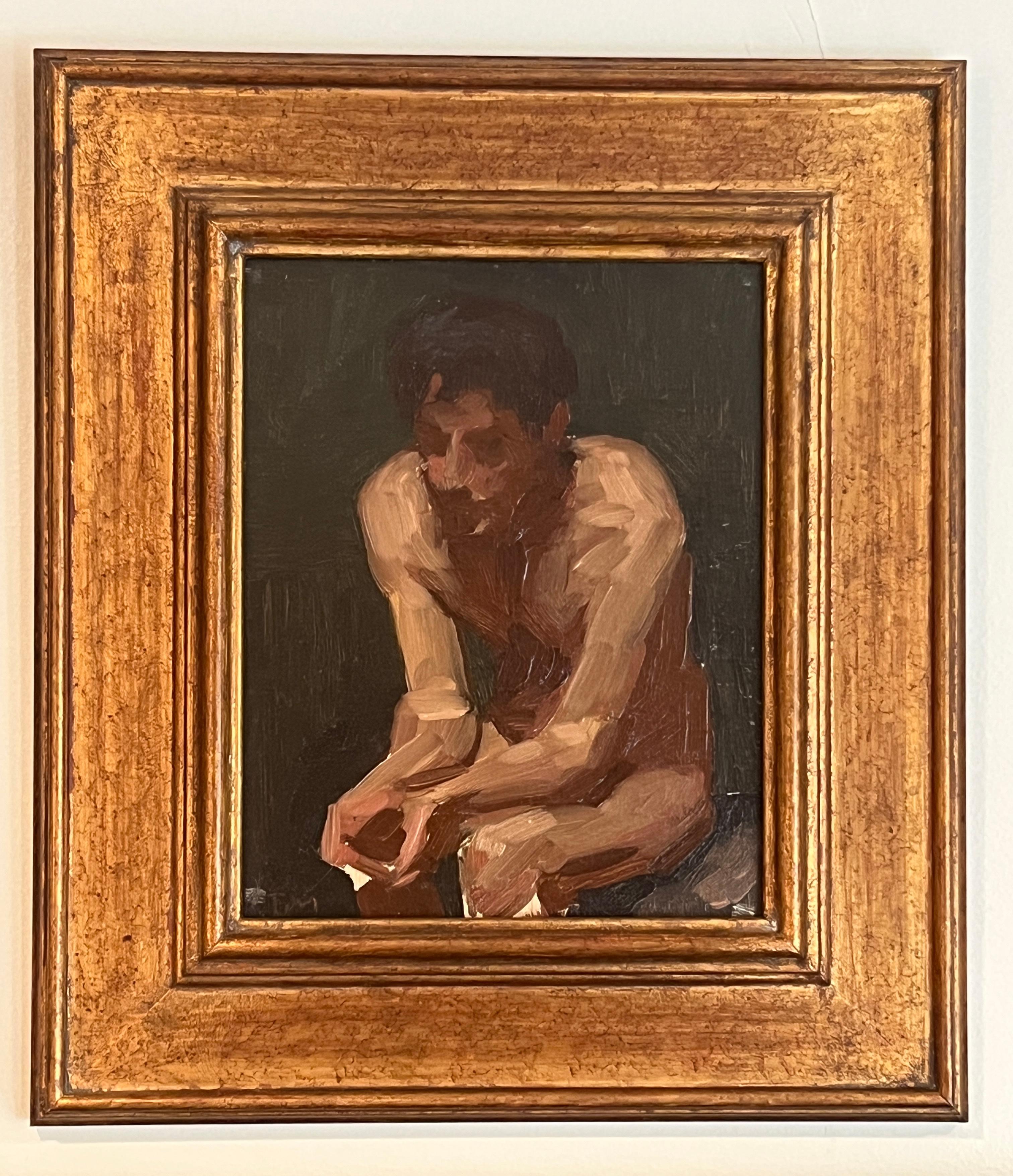 Figurative Painting di Tim McGuire - Solitudine
