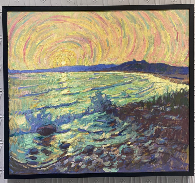 Sunset Waves - Painting by Tim McGuire