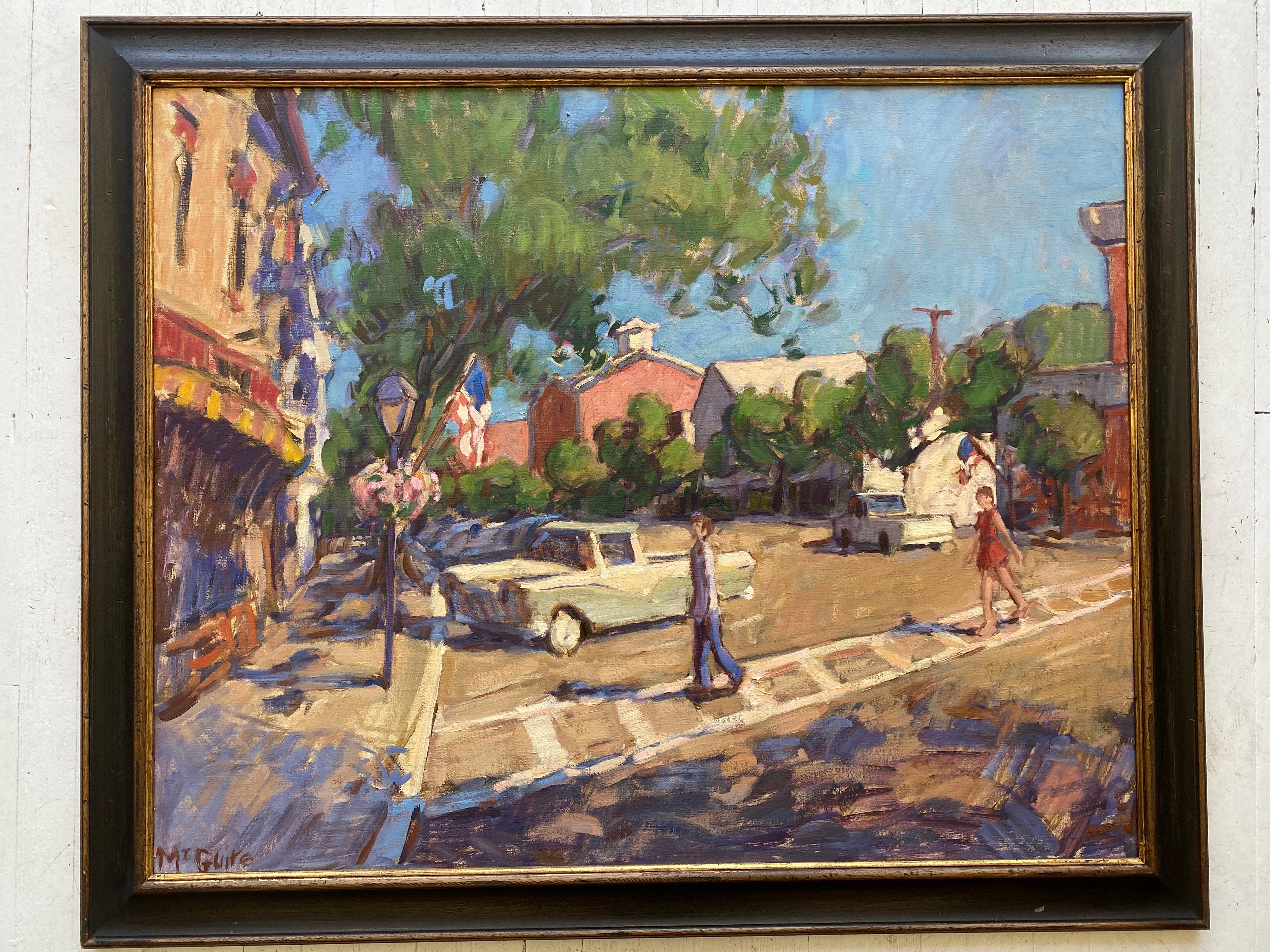 Today on Main Street - Painting by Tim McGuire