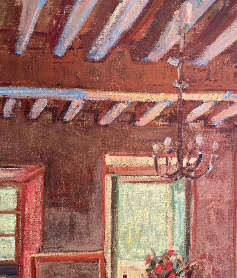La salle à manger toscane - Marron Interior Painting par Tim McGuire