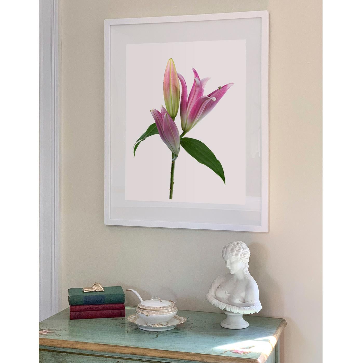 Lily 181 B, Photographie couleur, édition limitée, rose, encadrée, botanique, florale en vente 4
