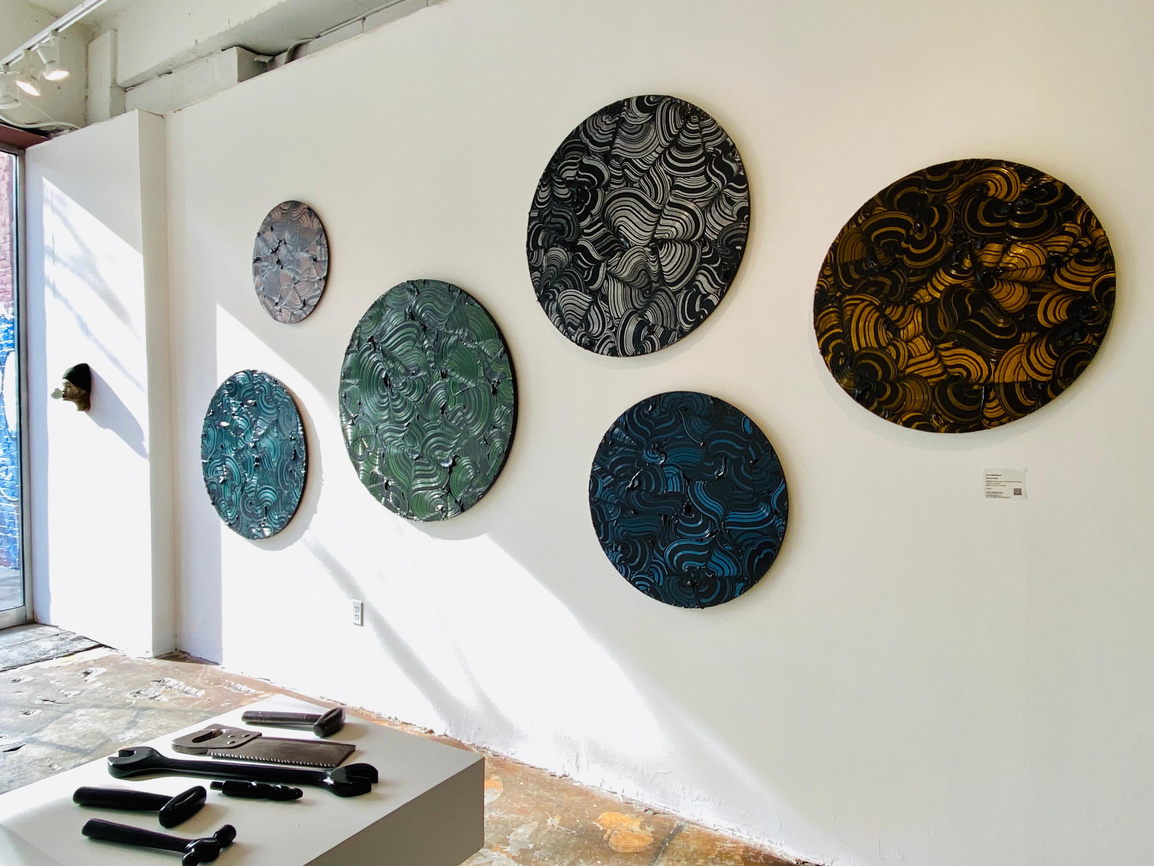 This beautiful contemporary high textured abstract painting is great for a classic and contemporary setting. The variation of colors and rich texture would greatly bring a space to life.

Tim Nikiforuk
Born: 1975
Lives and works: San Diego, CA

Tim