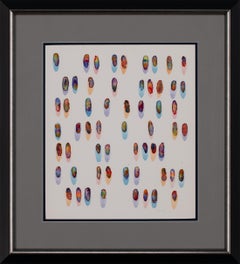 "II.2.1975" Watercolor Painting on Paper by Tim Nordin, Framed