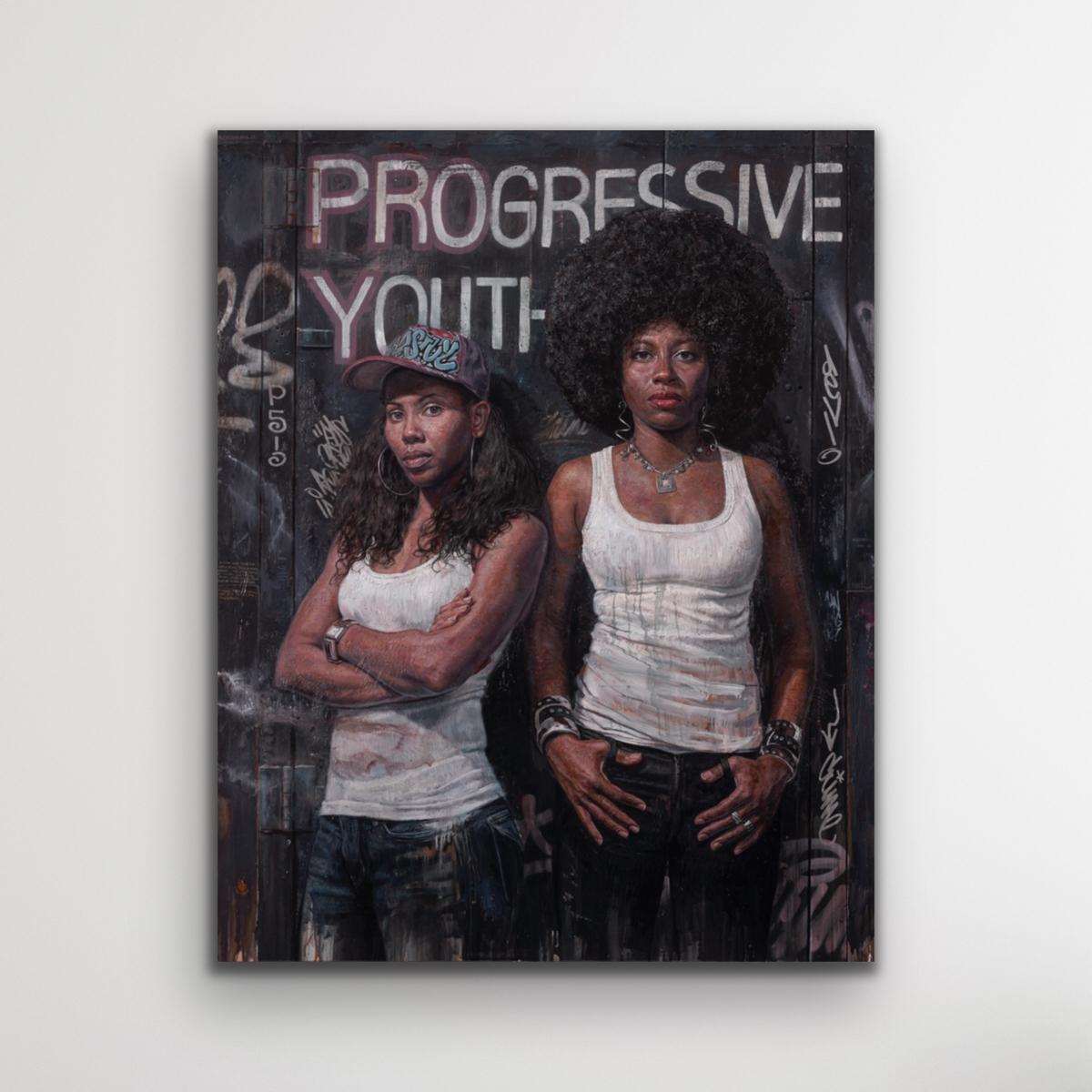 Progressive Youth - Contemporary Figurative Painting (Jeunesse progressiste - Peinture figurative contemporaine) en vente 1