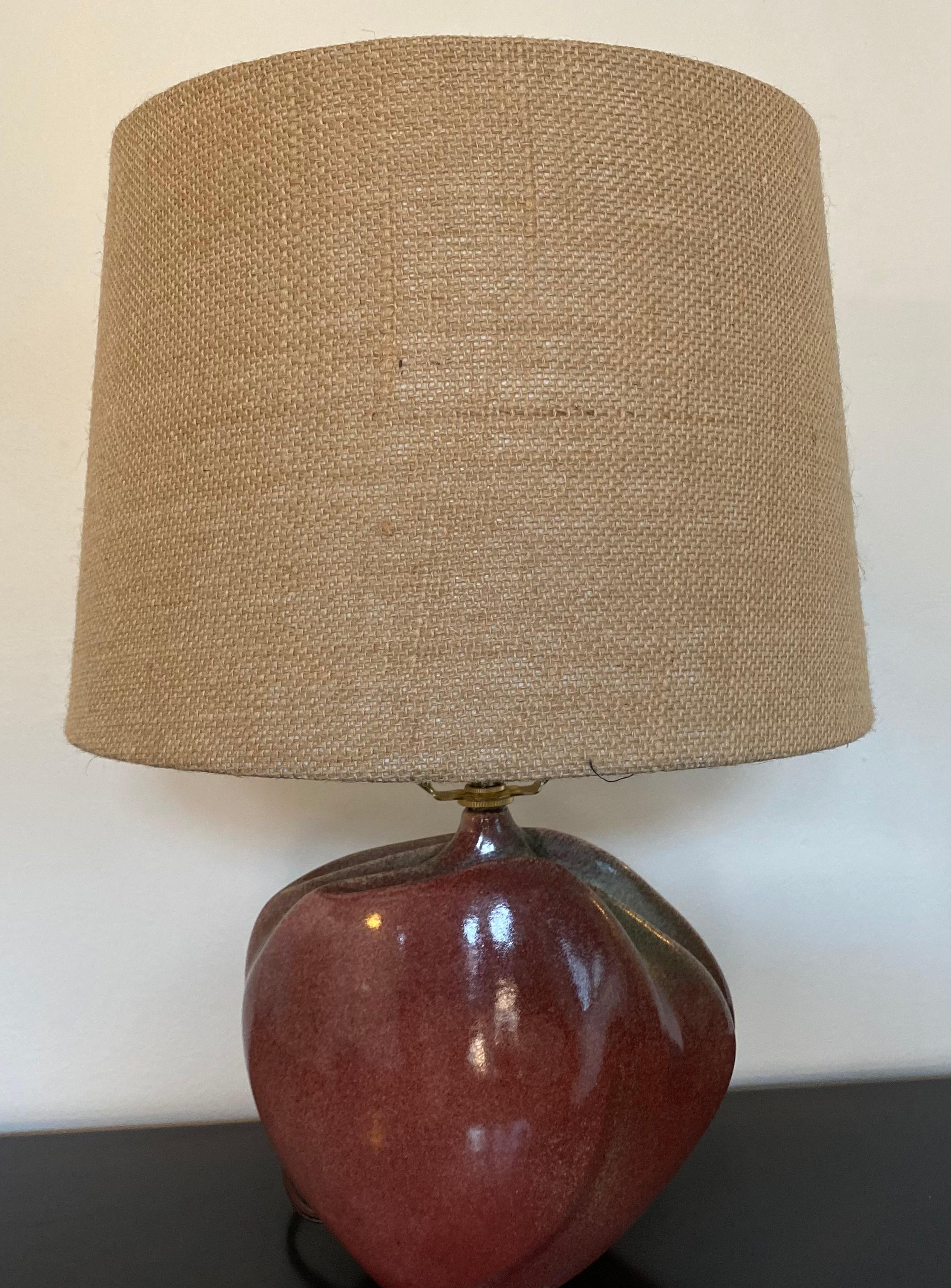 Mid-Century Modern Tim Orr French 1960s Art Pottery Table Lamp For Sale
