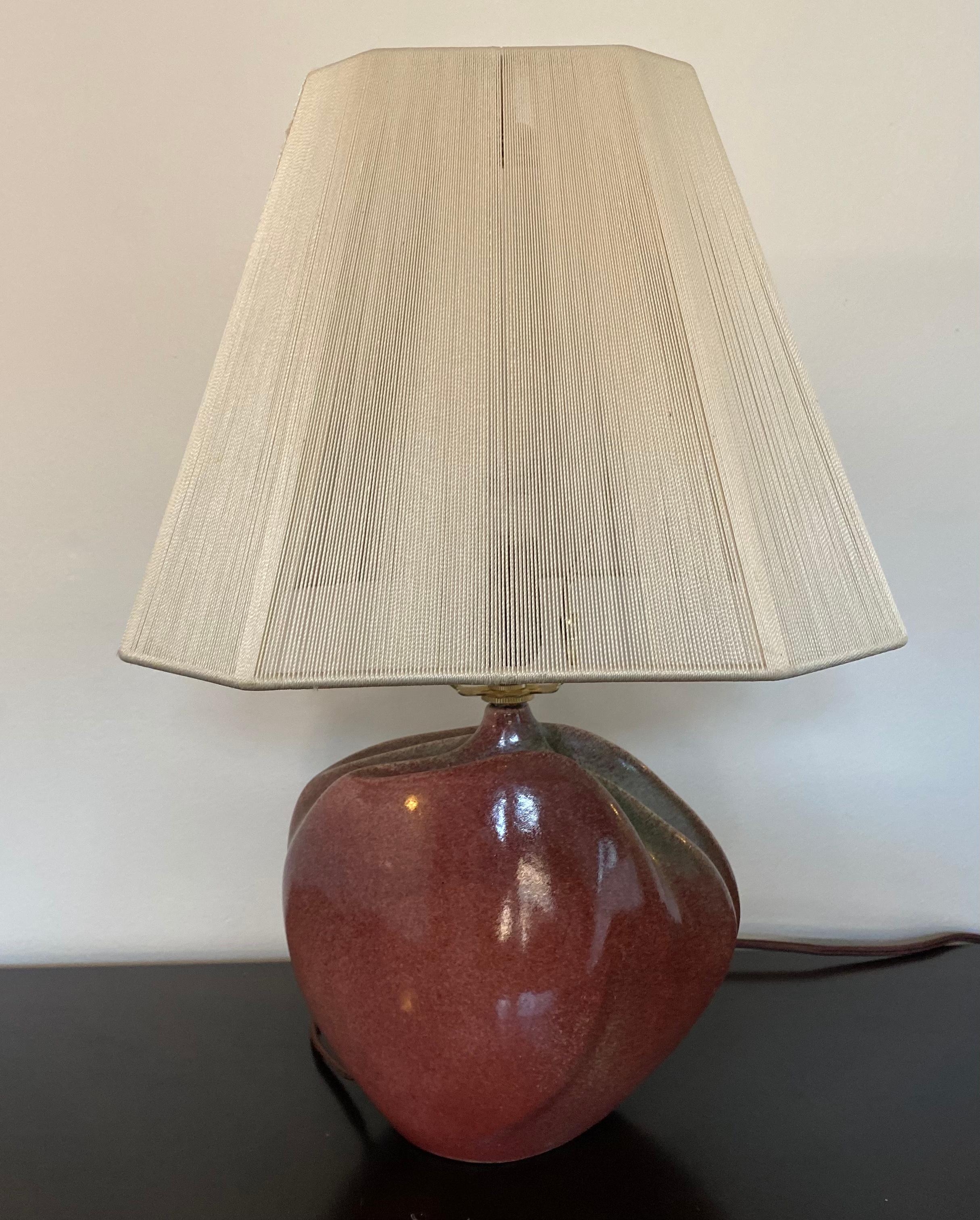 Tim Orr French 1960s Art Pottery Table Lamp In Excellent Condition For Sale In New York, NY