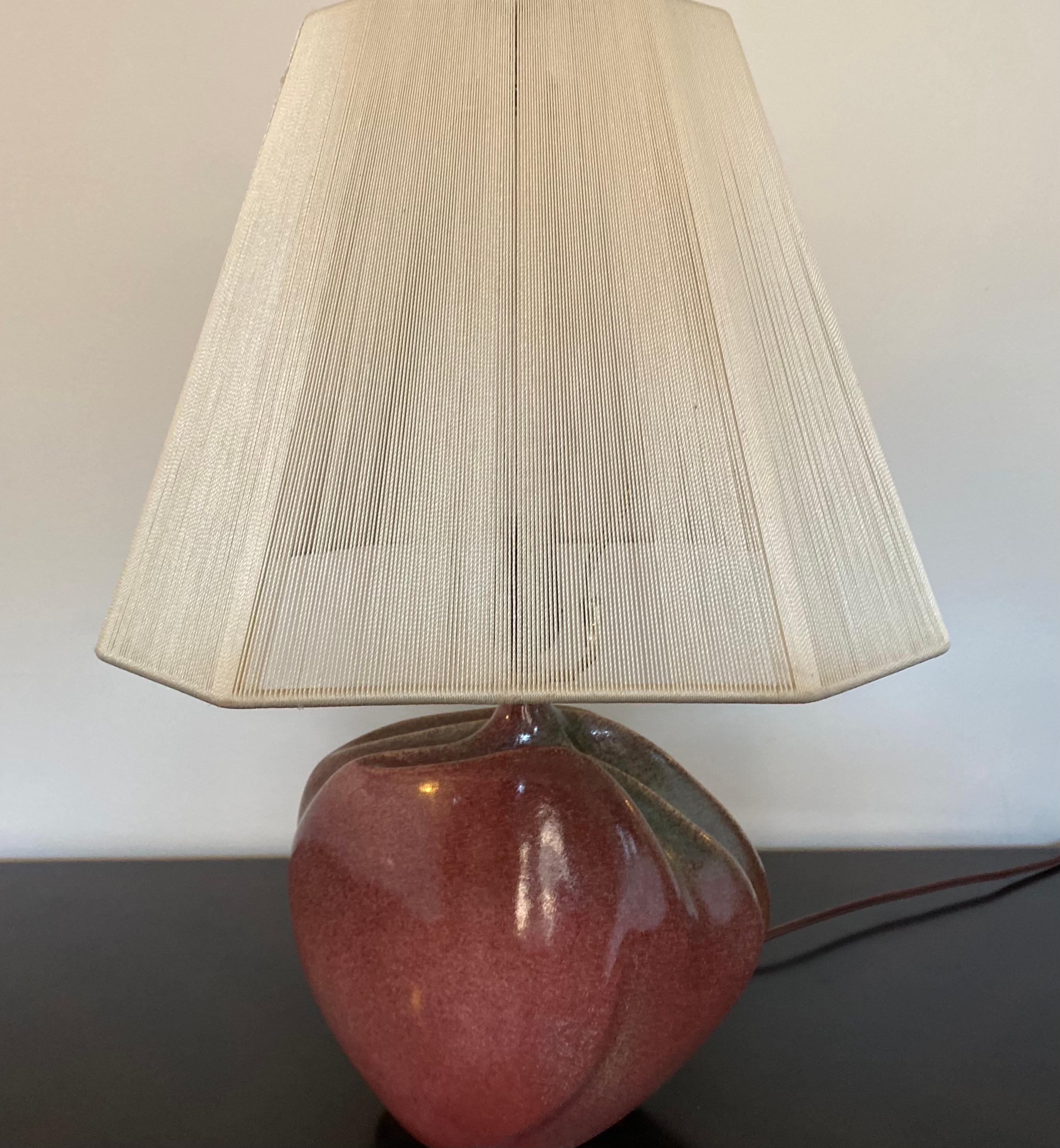 Mid-20th Century Tim Orr French 1960s Art Pottery Table Lamp For Sale