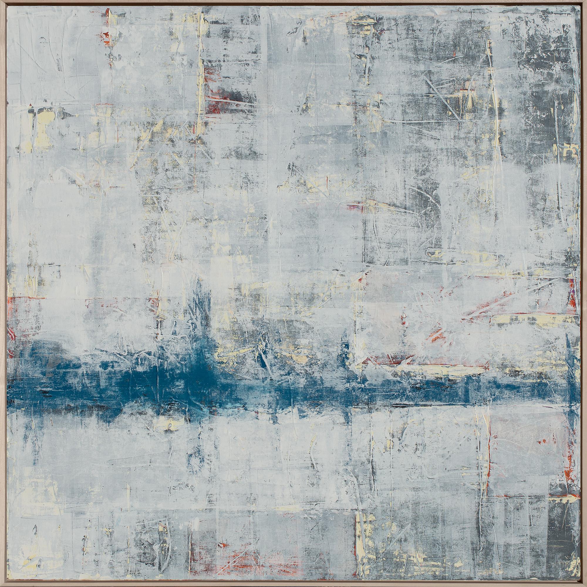 Tim Owen Abstract Painting – Blauer Horizont