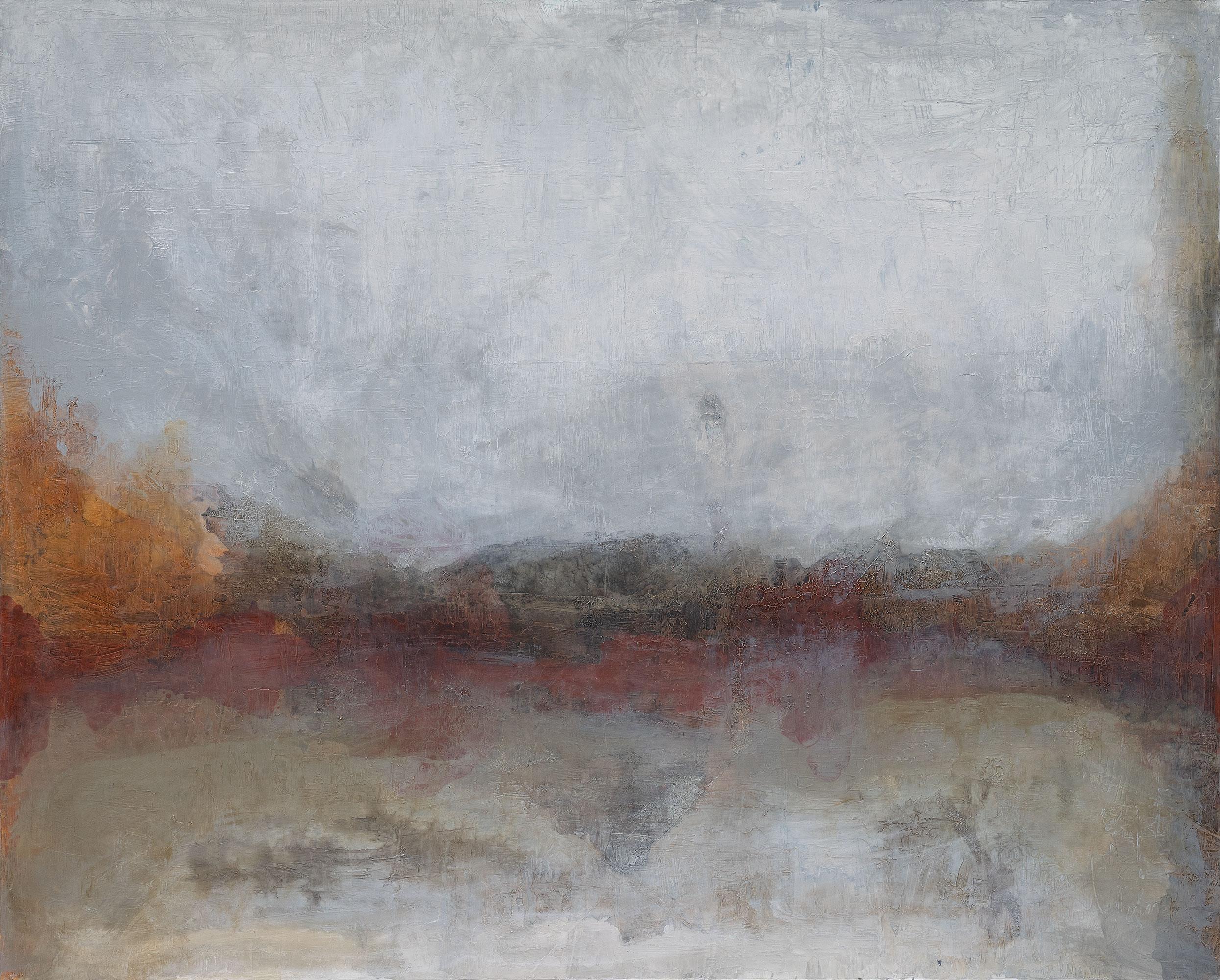 Echoes of Silence: Contemporary Acrylic Mixed Media on Panel