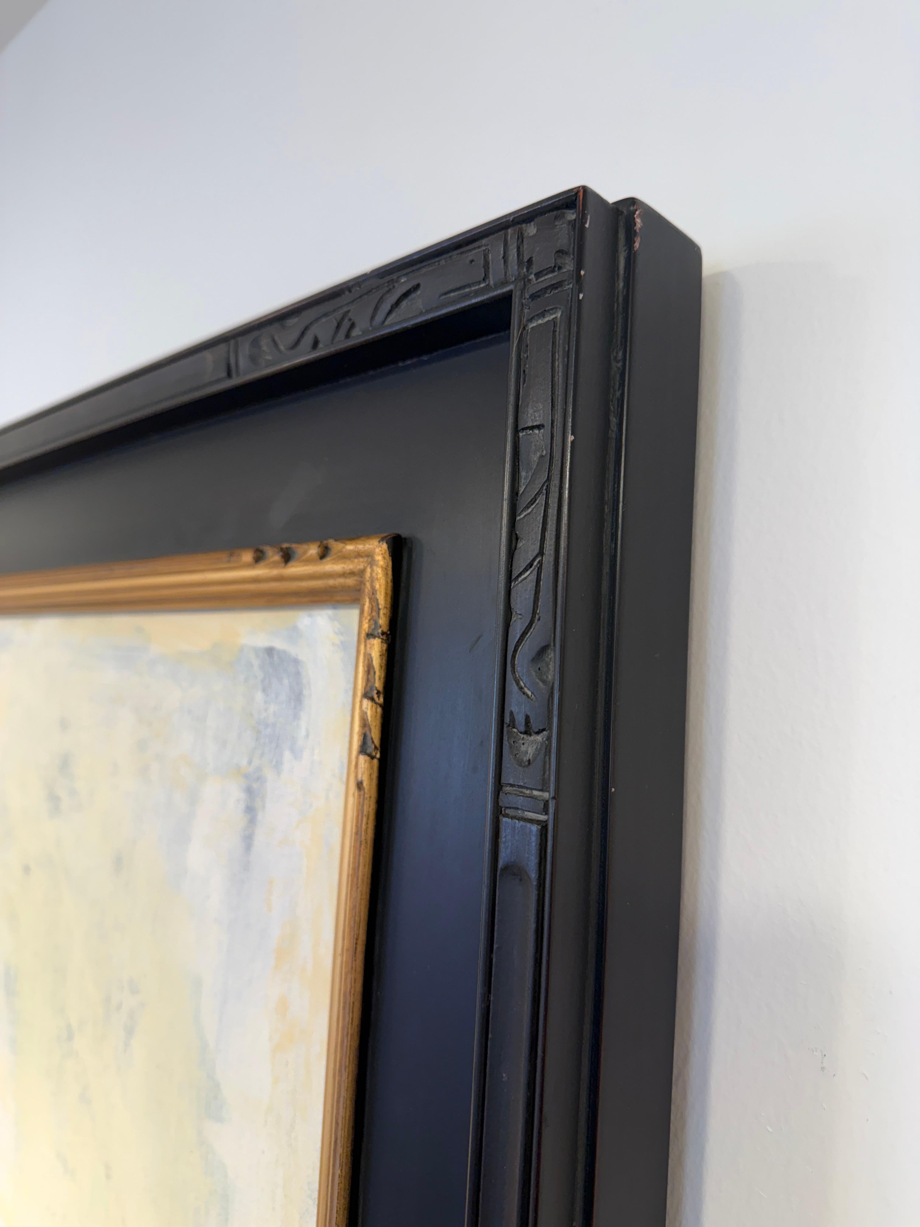 Coordonnées non écrites - Gris Abstract Painting par Tim Owen