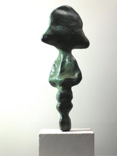 « I.D.II » : Sculpture contemporaine unique en bronze coulé