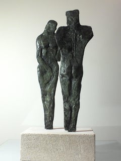 "Rapport 1" - Bronze coulé contemporain d'origine