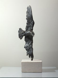 Raven, Dominion Series: Unique Contemporary Cast Bronze Sculpture