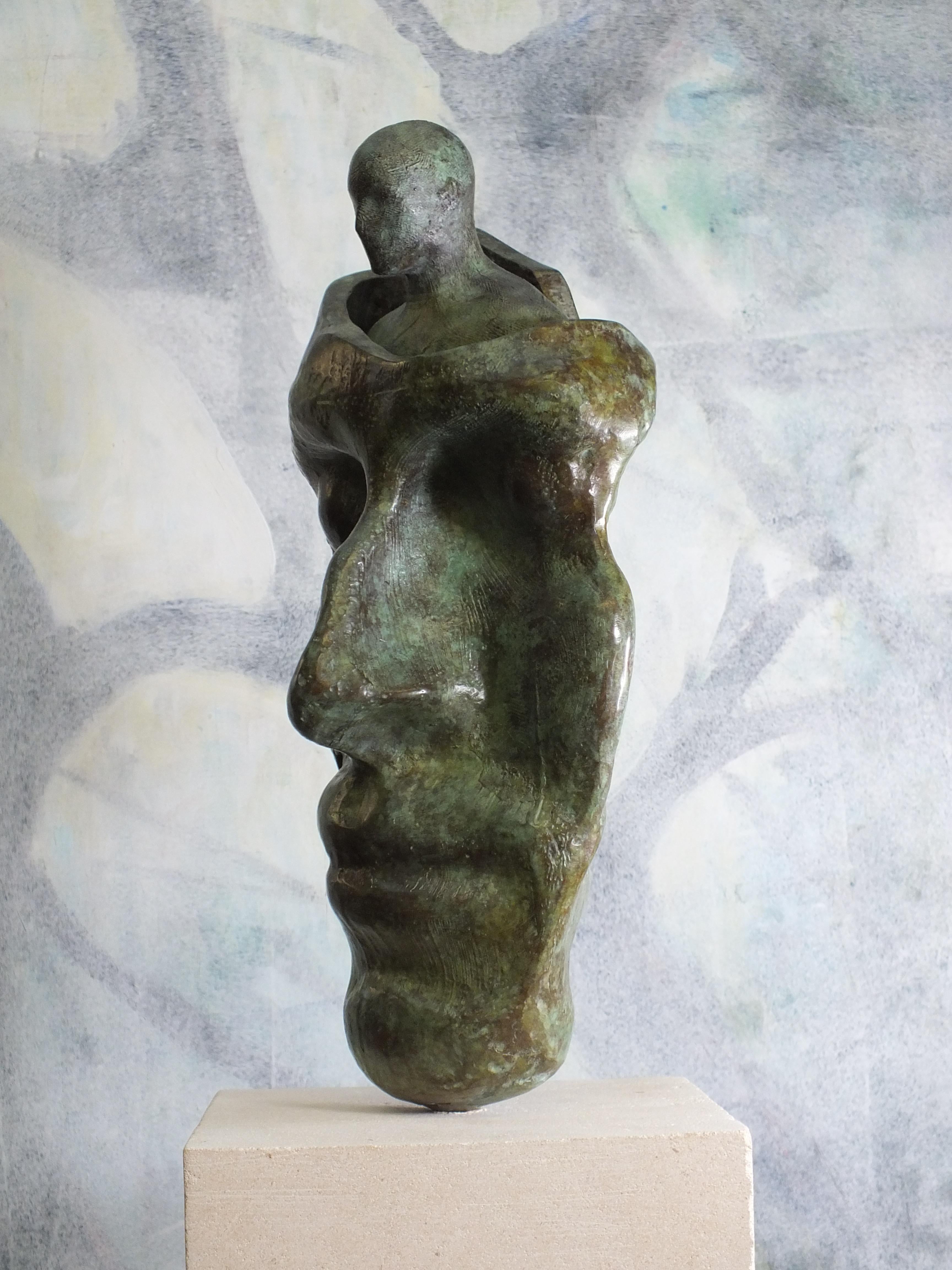 
De la serie Testigos. Pieza única
Bronce Tamaño cms. 39x19x15 más zócalo de piedra caliza 18x18x14

Tim nació en Derbyshire, Inglaterra, y desde muy pequeño sintonizó con el mundo natural. Llegó al arte más tarde y forja sus esculturas utilizando