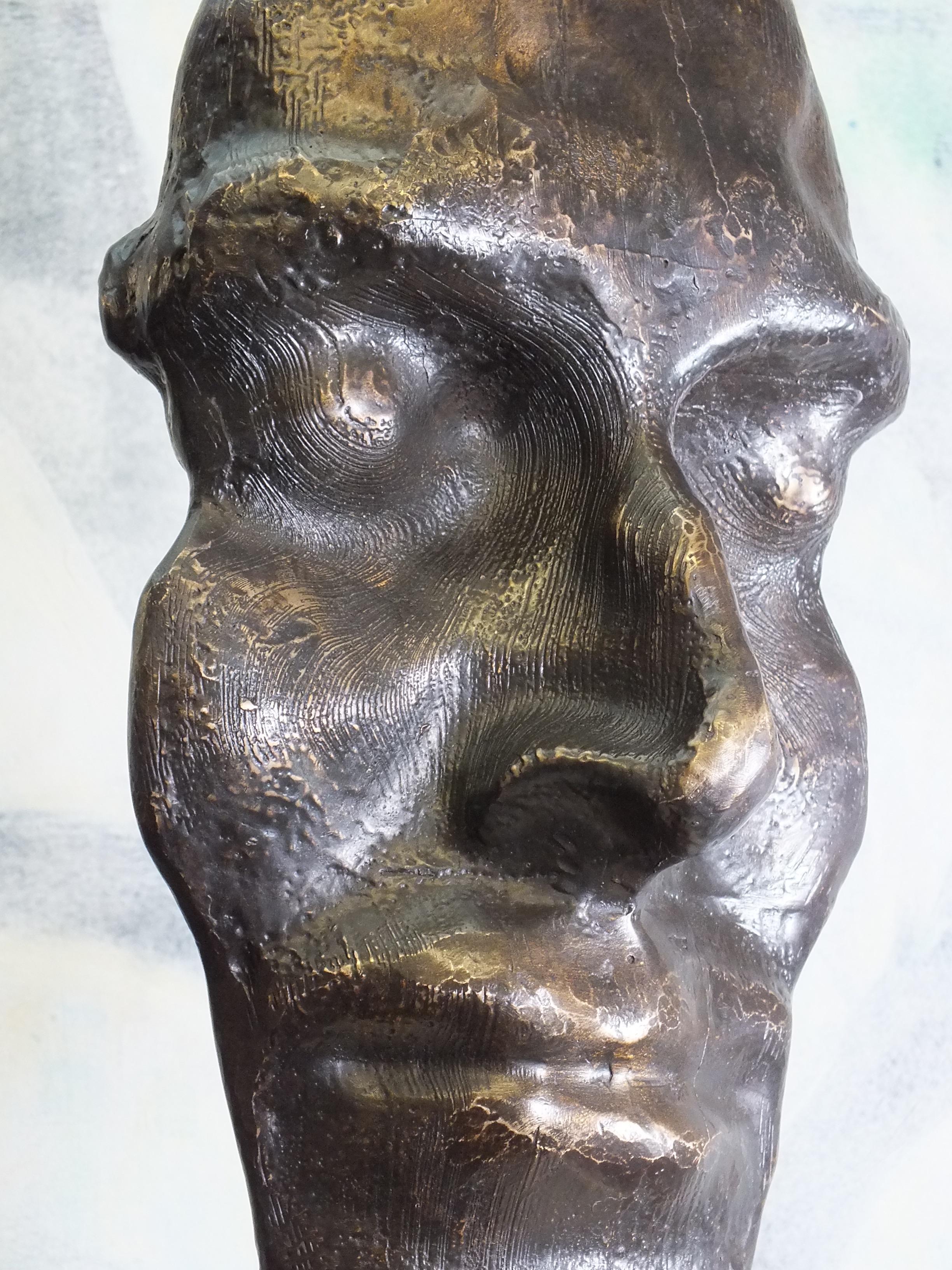 
From the Witness Series. Unique piece

Bronze Size cms. 41x19x16 plus limestone plinth 18x18x14

Tim was born in Derbyshire, England & from an early age was attuned to the natural world. He came to art later in life and forges his sculptures using