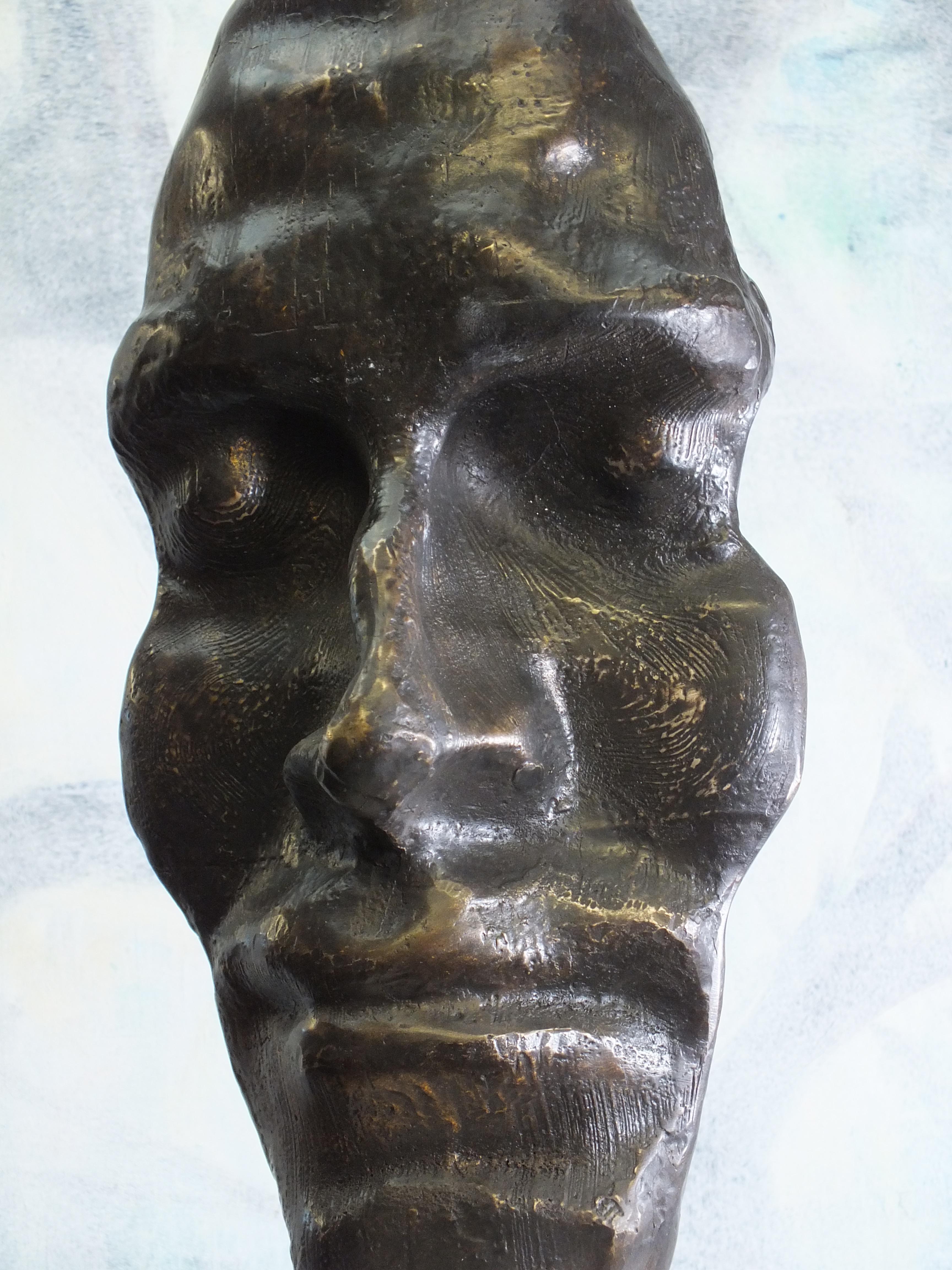 
Aus der Witness-Serie. Einzigartiges Stück

Bronze Größe cms. 41x19x16 plus Kalksteinsockel 18x18x14

Tim wurde in Derbyshire, England, geboren und war von klein auf auf die Natur eingestimmt. Er kam erst später zur Kunst und schmiedet seine