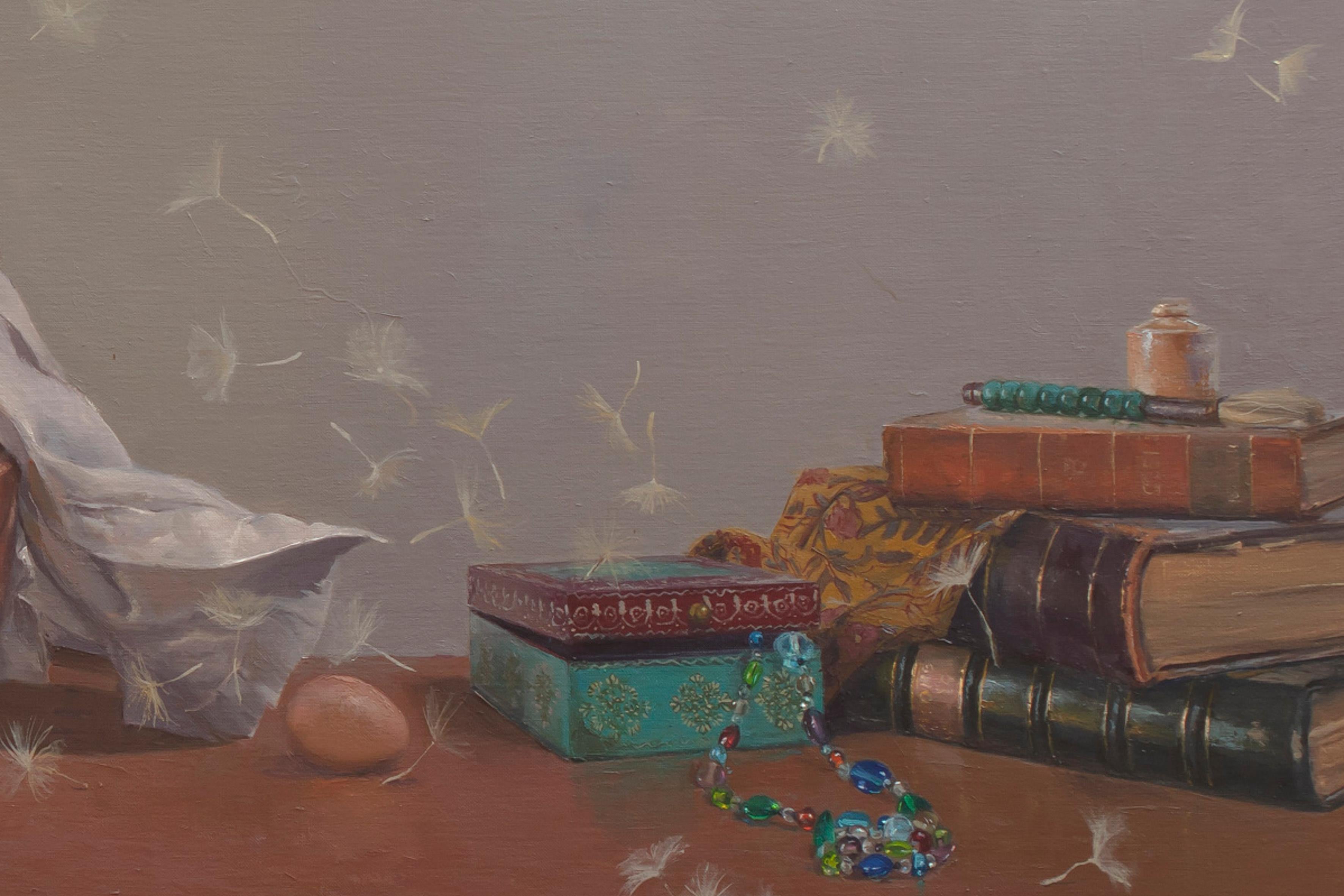 Septiembre - Still-Life Painting Marrón de Tim Snowdon